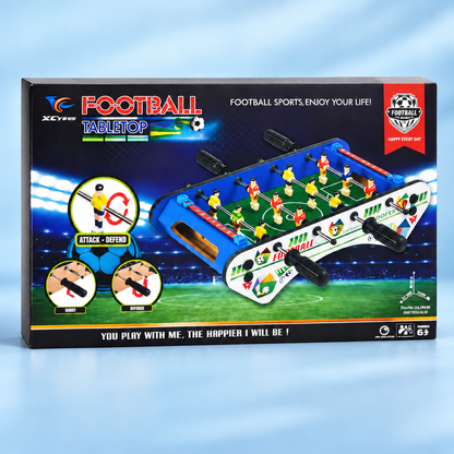Football Tabletop Mini Foosball Game (Attack & Defend) – Kids & Family Indoor Game