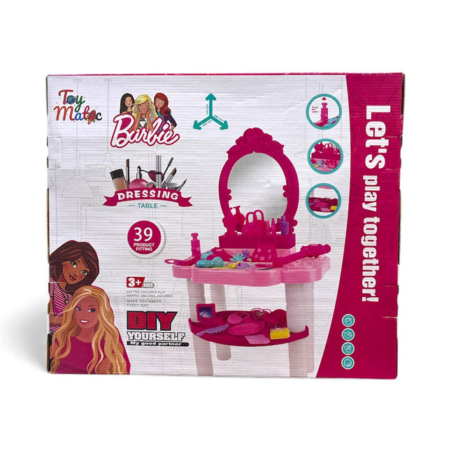 Barbie Toy Magic Dressing Table Set – 39-Piece DIY Vanity Playset
