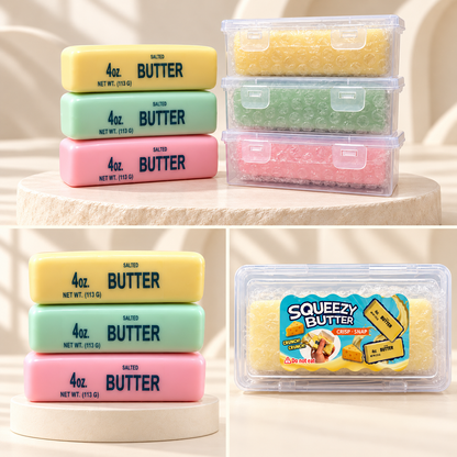 Squeezy Butter – Pastel Butter Squishy Toy