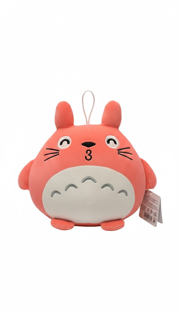 Pink Totoro Plush – Soft & Cute Squishy Stuffed Toy for Kids
