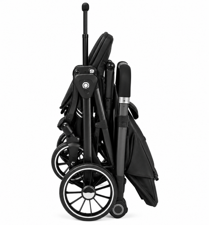 Kidilo 535 - foldable stroller with double face handle - black