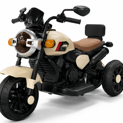 Kids Electric Ride-On Motorcycle with 3 Wheels, LED Lights & Music – Premium Cruiser Style