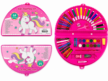 68-Piece Kids Painting & Art Set – Unicorn Drawing, Coloring & Craft Kit in Portable Carry Case