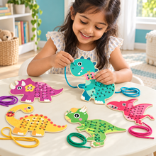 Little Dino Lacing Adventure – Dinosaur Threading Set