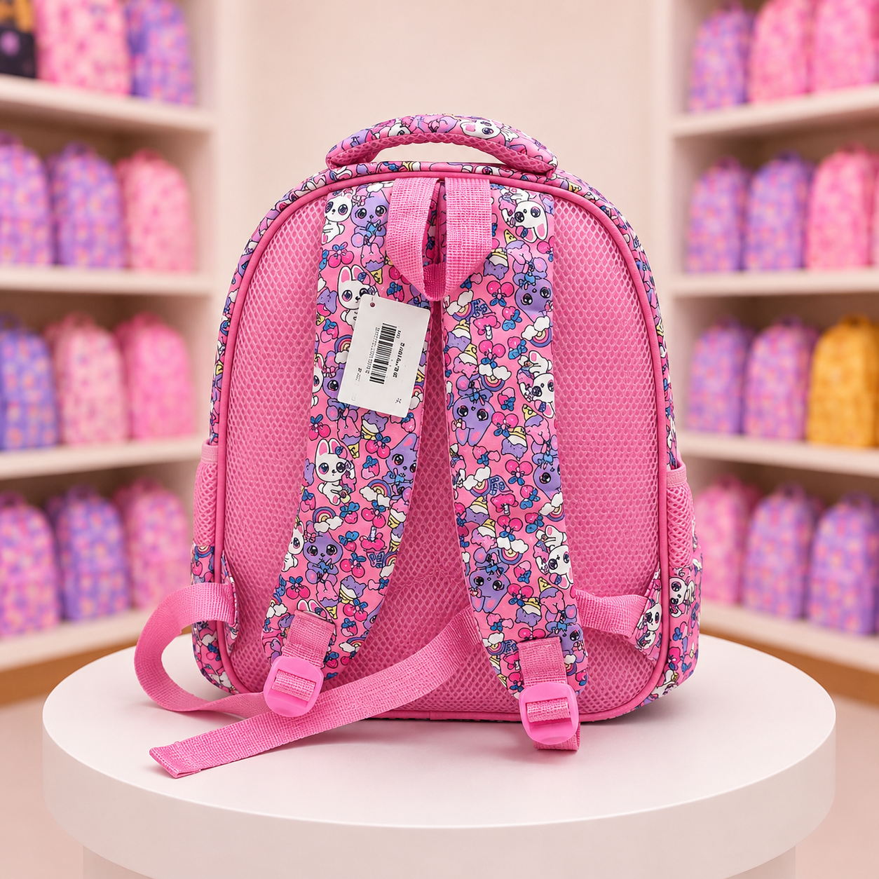 Cute Bunny Girls School Backpack | Grades 1–4