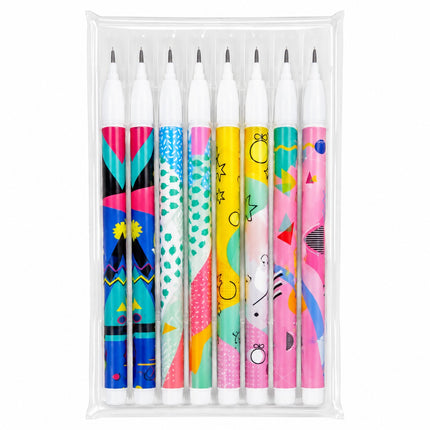 8-Piece Fine Tip Gel Pen Set – 0.5mm Smooth Writing Pens for School, Office & Journaling