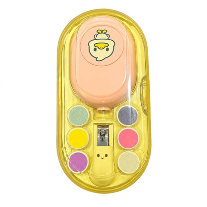 Baby Electric Nail Trimmer Polisher Kit with 6 Filing Heads and Storage Case