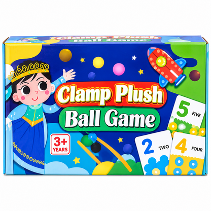 Clamp Plush Ball Game – Fun Color Sorting & Counting Learning Toy