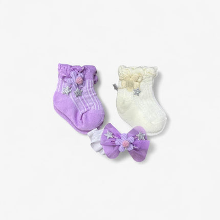 Gift Pack of Socks and Hair Band