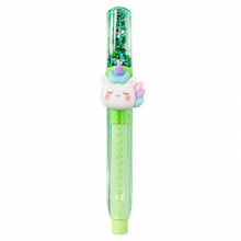 Cute Unicorn Glitter Eraser – Premium Dust-Free Rubber Eraser for School, Drawing & Office (Green)