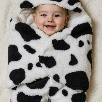 Cow Print Baby Sleeping Bag – Ultra Soft & Warm | Newborn to 6 Months