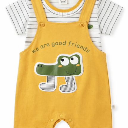 Baby Boys 2-Piece  Dungaree Set