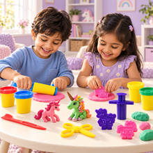 Unicorn World Play Dough & Moulding Set – 18 Pieces