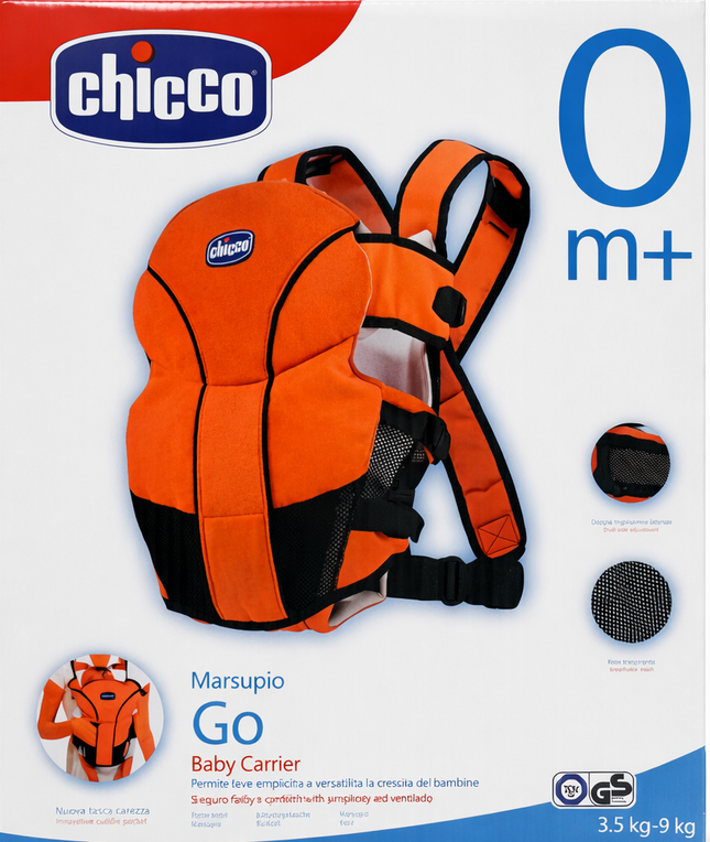 Chicco Go Baby Carrier (0m+) – Comfortable Front Carry Baby Holder (3.5kg to 9kg)
