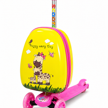 3-Wheel Scooter with Storage Backpack – Adjustable Kids Ride-On Scooter - 601