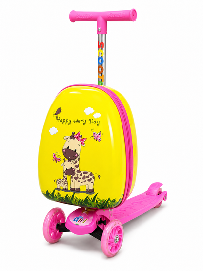 3-Wheel Scooter with Storage Backpack – Adjustable Kids Ride-On Scooter - 601