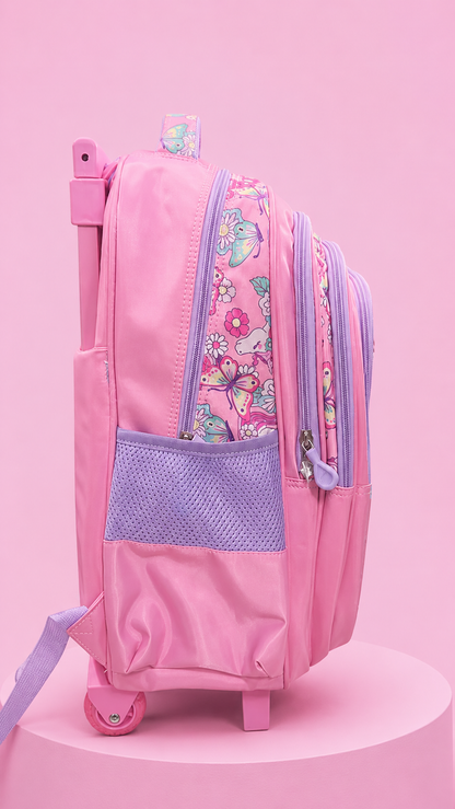 Girls Pink Unicorn School Backpack – 15" × 9"