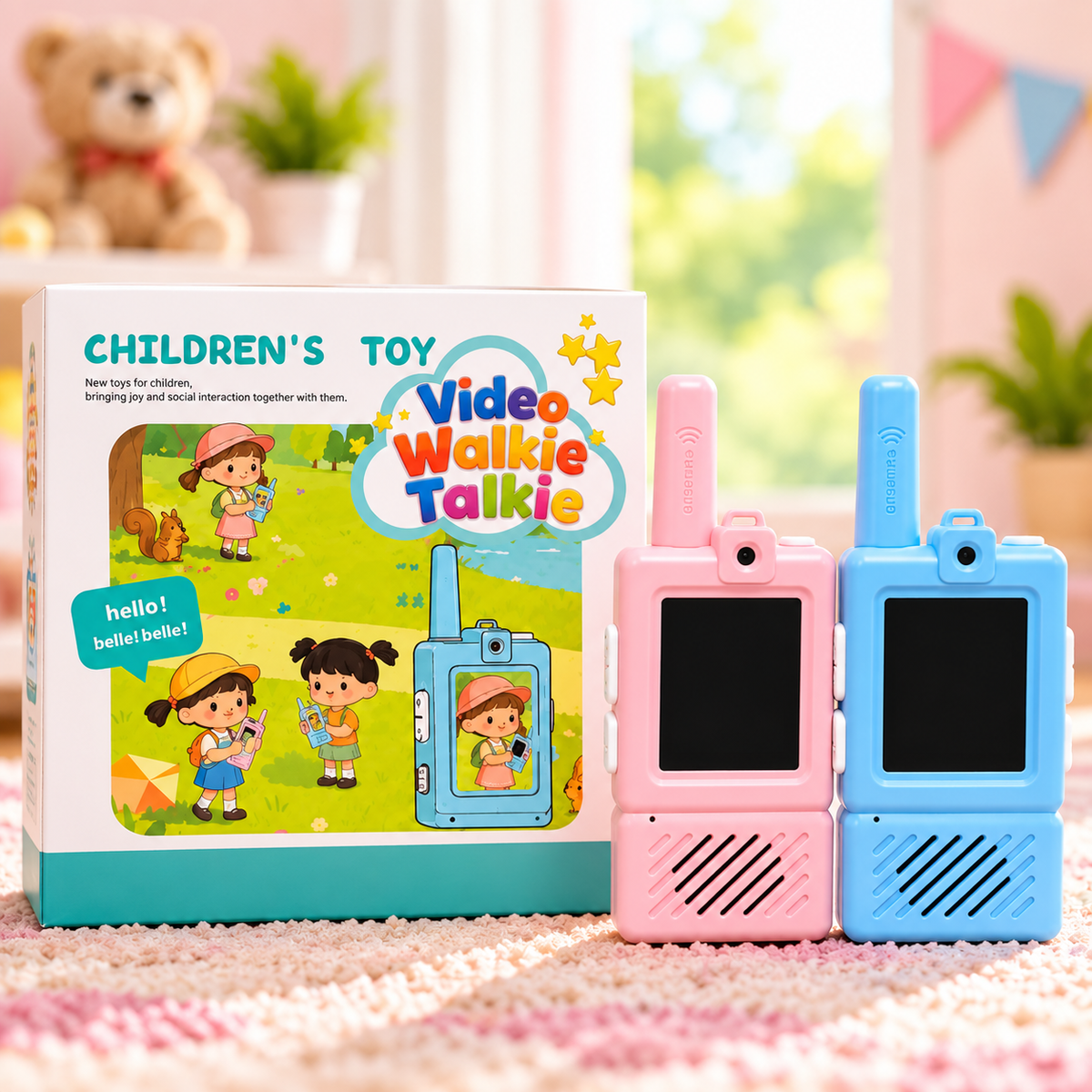 Kids Video Walkie Talkie Rechargable Toy - PAIR