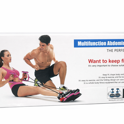 Multifunction Abdominal Wheel Twister – Home Fitness Exercise Equipment with Resistance Bands