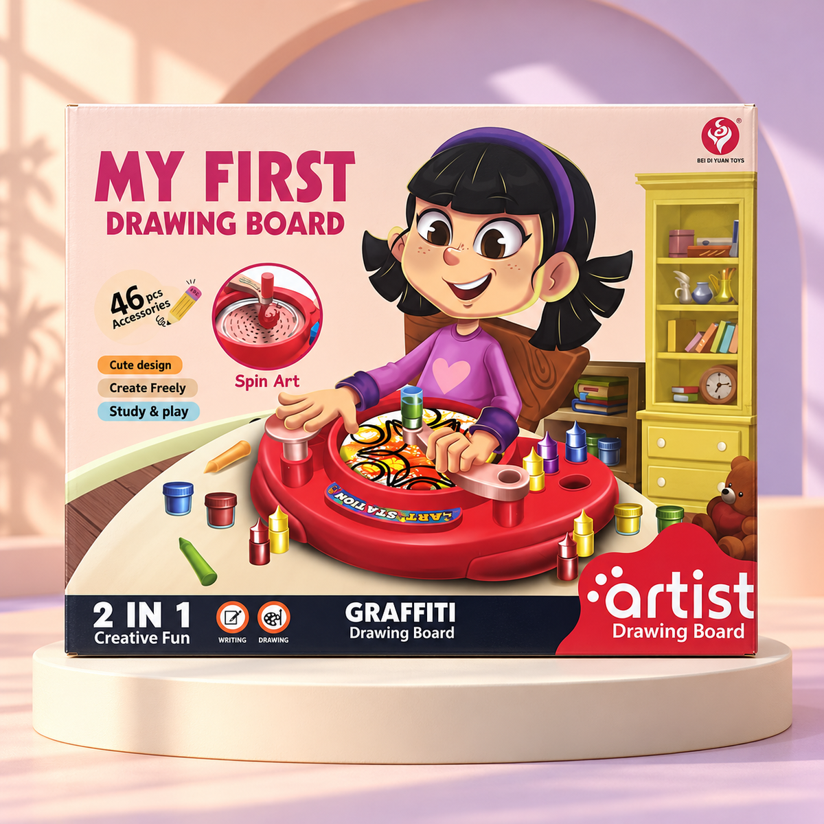My First Spin Art & Drawing Set – 46 Pieces