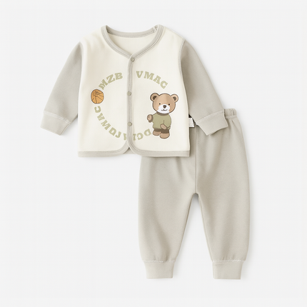 Baby Gray Teddy Basketball Winter Suit