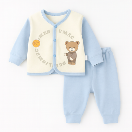 Baby Blue Teddy Basketball Winter Suit