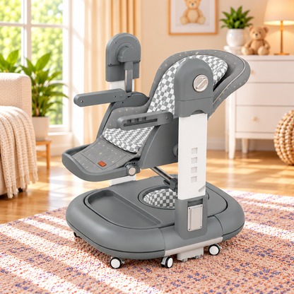 3 -in-1 Luxury Baby High Chair – Feeding Chair, Walker & Rocking Chair