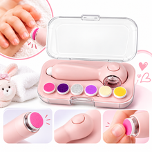 Rechargable Electric Baby Nail Trimmer & Nail Care Kit with 6 Grinding Heads
