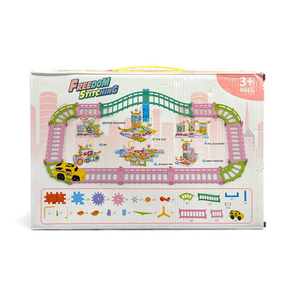Freedom Stitching Track Building Set – Creative Car & Track Construction Toy 🚗🎡