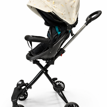 Premium Baby Tricycle Buggy with Canopy & Safety Guard (Compact Push Ride-On)
