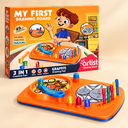 Creative Art & Spirograph Drawing Set for Kids (49 Pieces)
