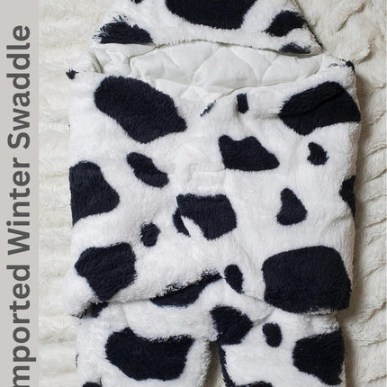 Cow Print Baby Sleeping Bag – Ultra Soft & Warm | Newborn to 6 Months