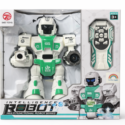 Intelligent Multi-Functional RC Robot Toy with Remote Control (Lights, Sounds & Action Moves) – Ages 3+