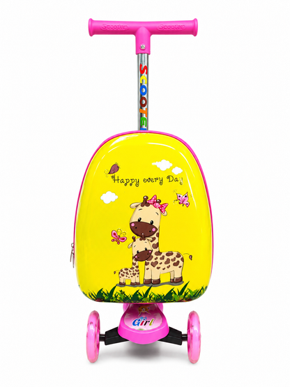 3-Wheel Scooter with Storage Backpack – Adjustable Kids Ride-On Scooter - 601