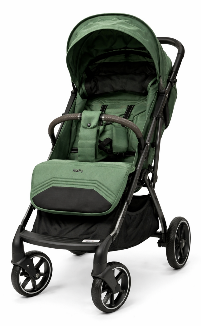 Kidilo Premium 3-Wheel Baby Stroller – Forest Green k12