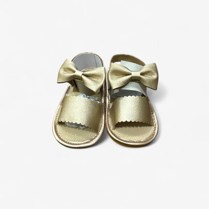 Girls Copper Sandel With Cute Bow