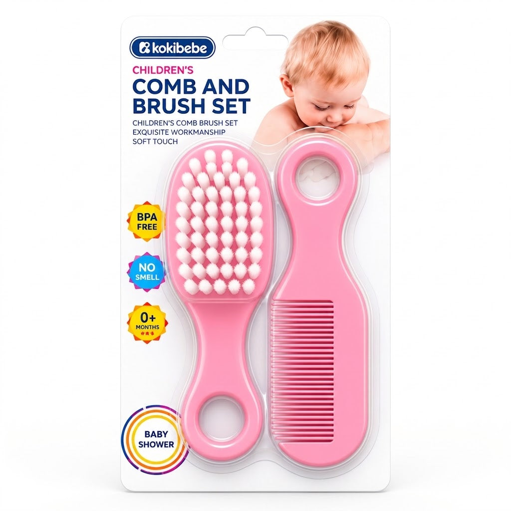 Baby Soft Hair Brush & Comb Set