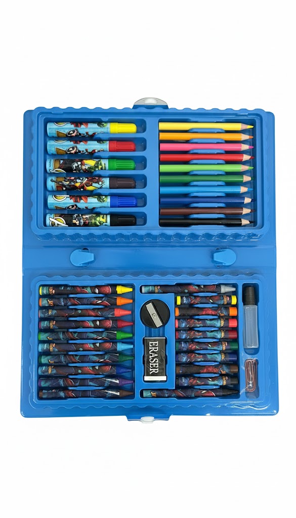 Heroes 42 Pcs Premium Colouring Set – Markers, Crayons, Pencils & More