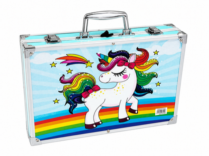 Professional Deluxe Art Set – Complete Drawing, Painting & Sketching Kit in Portable Aluminum Carry Case