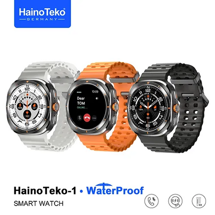 Haino Teko-1 Waterproof Smart Watch | AMOLED Display | 3 Strap Set | Fitness Tracker