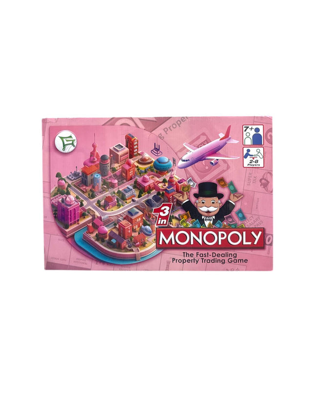 Monopoly 3 In 1 Board Game