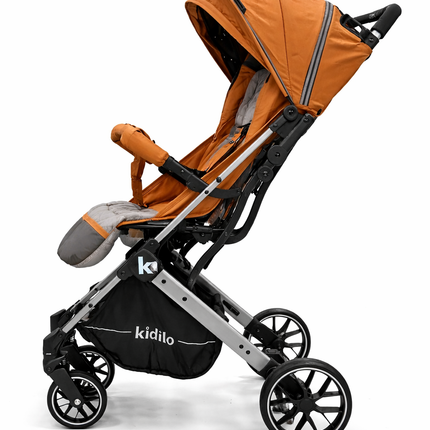 Premium Baby Stroller  – Travel Pushchair with Canopy & Storage Basket