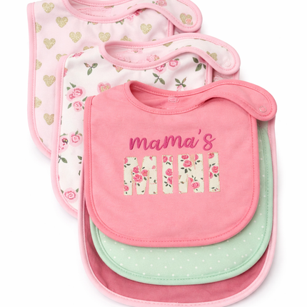 4-Piece Premium Baby Bib Set – Soft Cotton Feeding Bibs for Newborn & Toddlers