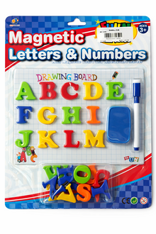 Magnetic Letters & Numbers Learning Set with Writing Board & Marker (Ages 3+)