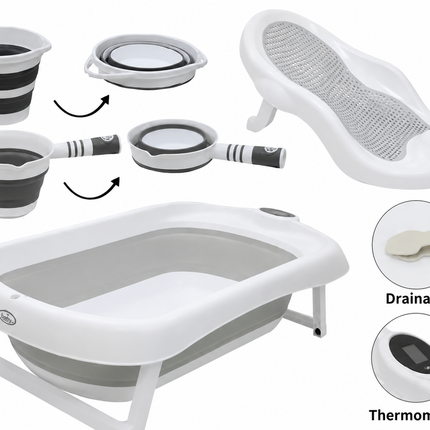 5 in 1 bath tub with Temperature Sensor