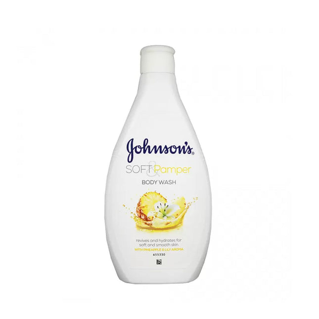 JOHNSONS SOFT & PAMPER BODYWASH 400ML