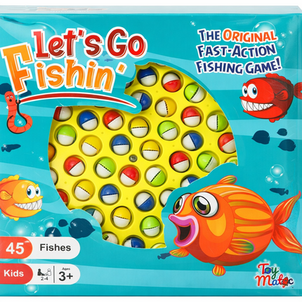 Let’s Go Fishin’ Fast-Action Fishing Game Set (45 Fish) – Kids Interactive Toy (Ages 3+)