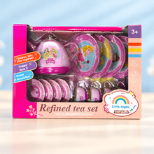 Princess Refined Tea Set for Kids – Metal Pretend Play Afternoon Tea Set