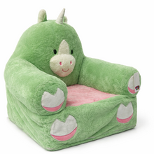Mamalove Cute Green Dino Plush Sofa Chair for Kids