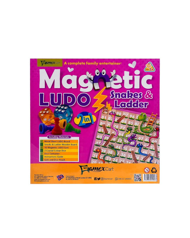 Magnetic Ludo And Snake Ladder Game